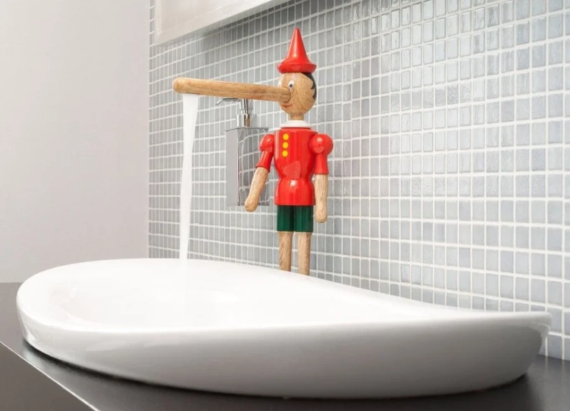 Смеситель для кухни раскрашенное дерево Emmevi Pinocchio, современные, hi-tech - фото 3