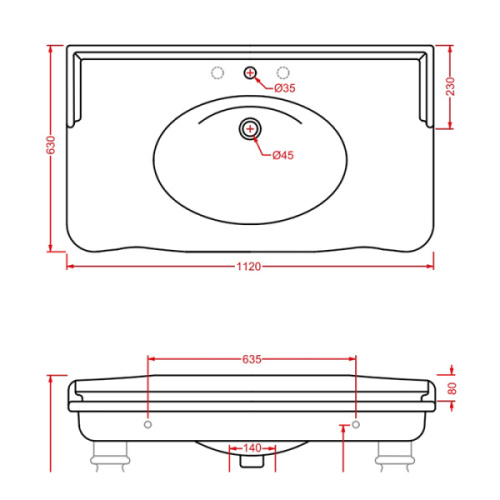 Раковина подвесная ArtCeram Hermitage белая - фото 3