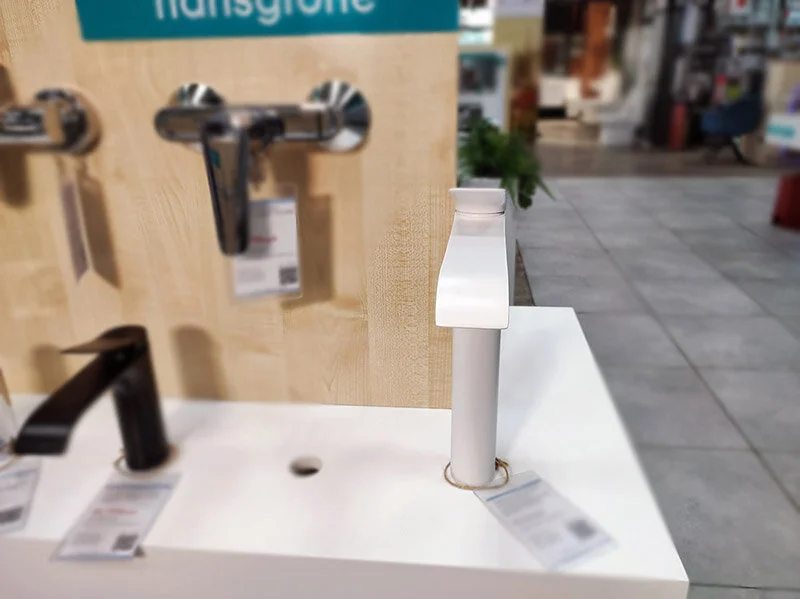 Смеситель для раковины Hansgrohe Vivenis матовый белый, с длинным изливом - фото 7
