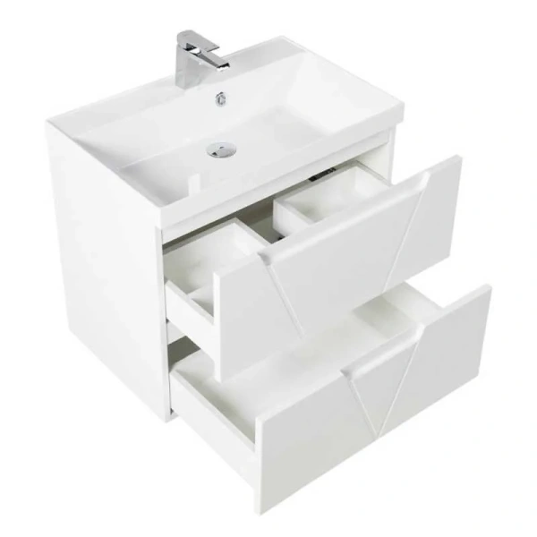 Тумба под раковину подвесная BelBagno Vittoria 70 см bianco opaco - фото 3