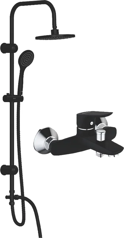 Душевой комплект Dorff Comfort черный - фото 1