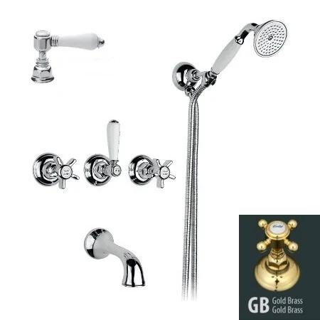 Смеситель для ванны, тусклое золото, Nicolazzi D.Anglaises - фото 1