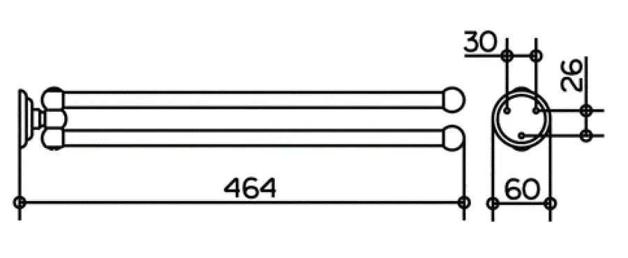 Полотенцедержатель для ванной Keuco Astor 02118 - фото 2