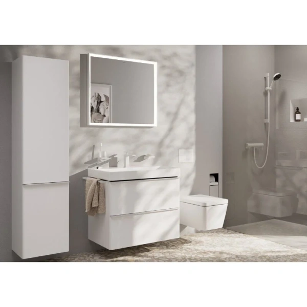 Смеситель для раковины Hansgrohe Tecturis E матовый белый - фото 3