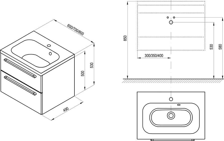 Тумба белая Ravak SD 800 Chrome II, 80 см - фото 5