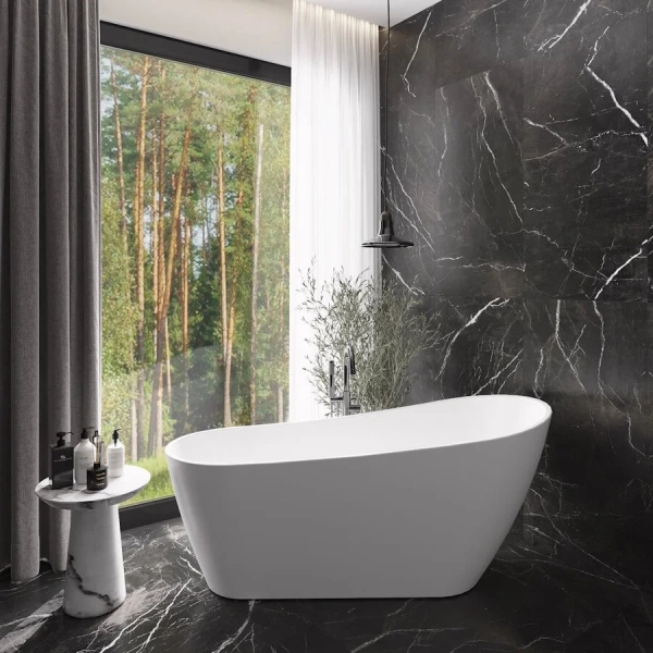 Ванна акриловая Corpa Nera Viotti CN130106, 170 х 74 см, белый матовый, отдельностоящие - фото 7