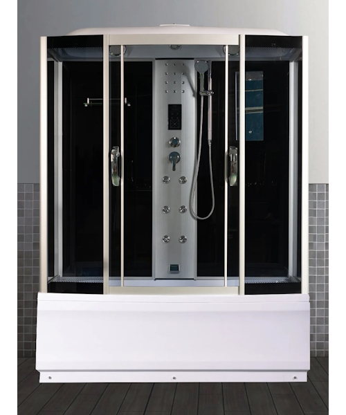 Душевой бокс River Dunay 170x80 см с поддоном стекло тонированное - фото 2