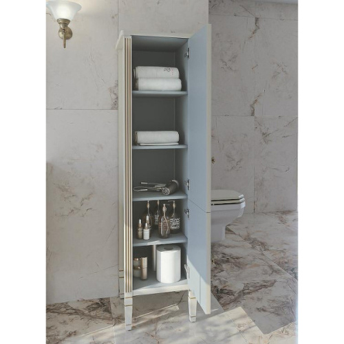 Шкаф-пенал напольный Caprigo Albion Promo 43 см Bianco Antico, правый - фото 3