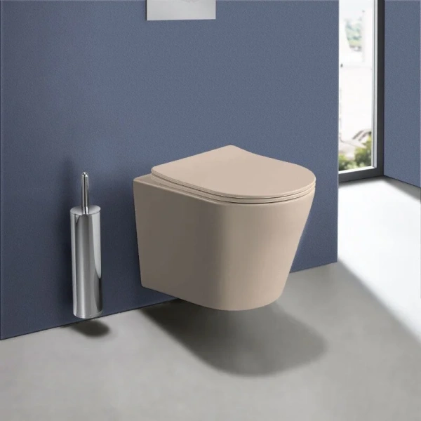 Унитаз подвесной Vincea Piatti капучино матовый, без бачка, со скрытым бачком - фото 3