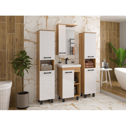 Зеркальный шкаф Misty Крафт 50 см левый, навесные - фото 5