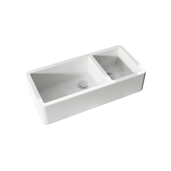 Мойка для кухни Kerasan Hannah 100 см белая - фото 1