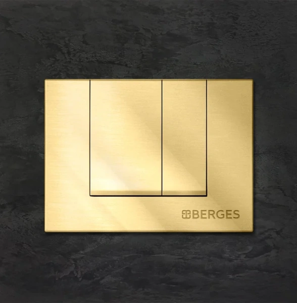 Клавиша смыва BERGES Novum S9 золото - фото 2