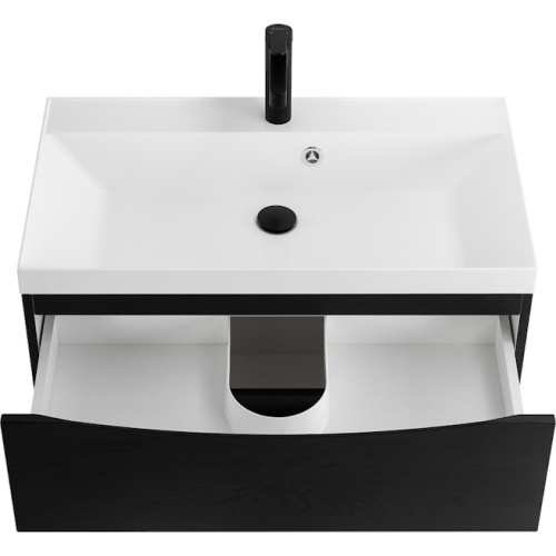 Тумба под раковину подвесная BelBagno Marino 80 см Rovere Cioccolato Amaro, темно-коричневая - фото 7