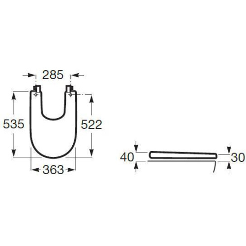 Биде напольное Roca Meridian 357247000 белое - фото 3