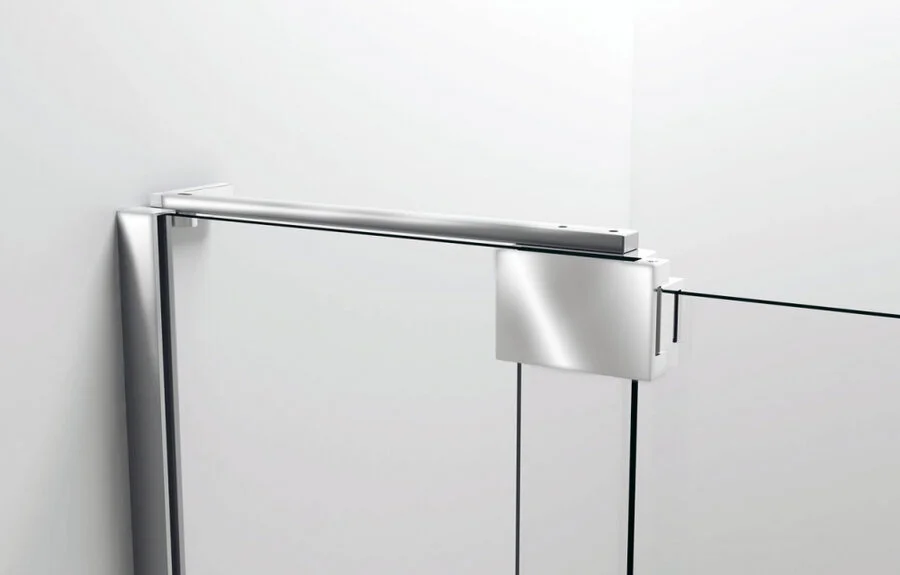 Душевая дверь в нишу Vincea Extra 120 см профиль черный, стекло прозрачное, недорогие, в нишу, стеклянные - фото 5