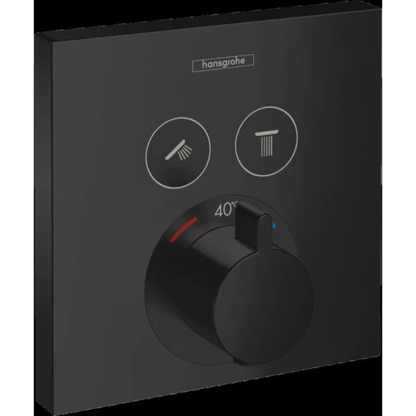 Смеситель для душа Hansgrohe Shower Select внешняя часть, черный матовый - фото 1
