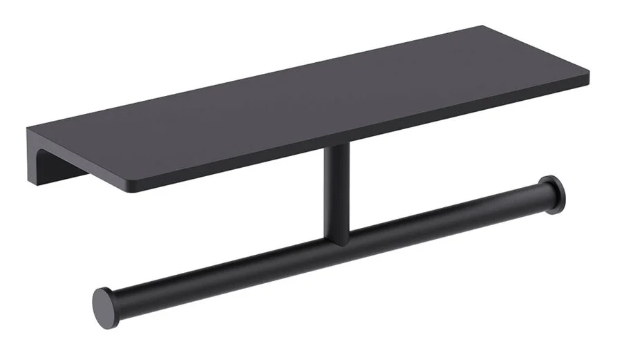 Бумагодержатель Timo Selene черный - фото 1