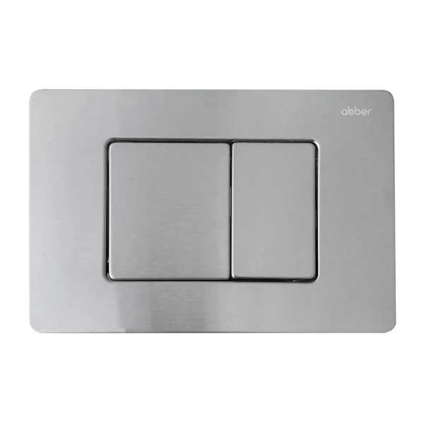 Клавиша смыва Abber хром матовый - фото 1