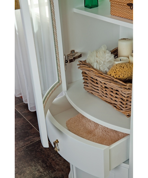 Шкаф, цвет белый матовый, фурнитура бронза, La Beaute Marian index_1 - фото 3