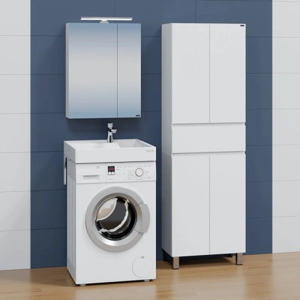 Раковина над стиральной машиной СанТа Юпитер 50 см белая - фото 4