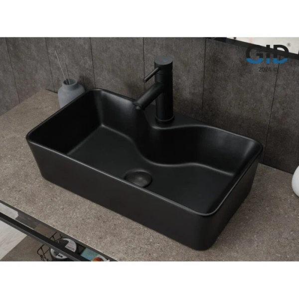Раковина GID Geometrico Bm9092 55 см черная - фото 3