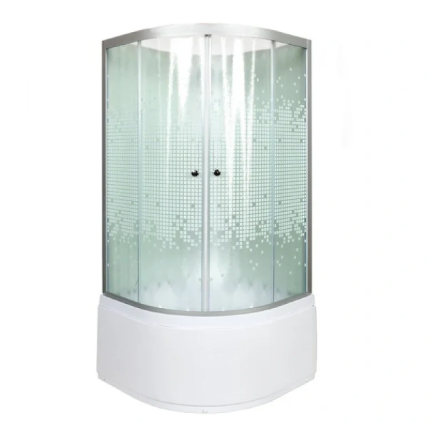 Душевая кабина Deto L 90x90 см четверть круга - фото 1