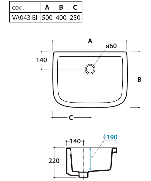 Раковина Globo Iris VA043 - фото 4