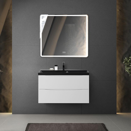 Тумба под раковину подвесная BelBagno Marino 80 см белый глянец - фото 3