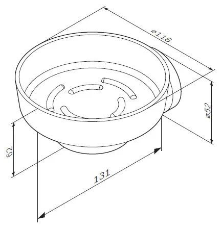 Мыльница Am.Pm Bliss L с настенным держателем, хром - фото 2