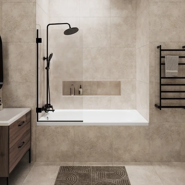 Ванна акриловая Niagara Brava 170x70 см белая, приставные, встраиваемые - фото 7