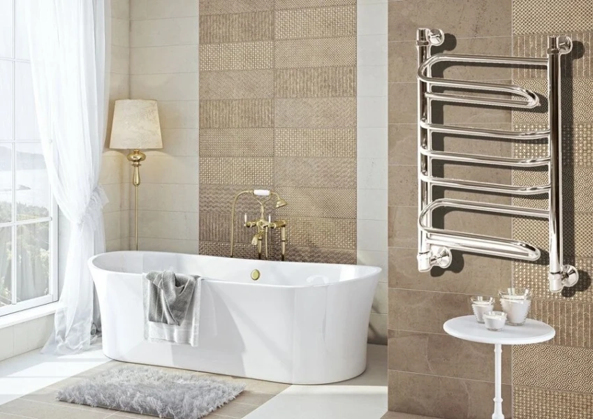 Полотенцесушитель водяной Ника Curve 100x60 см хром - фото 3