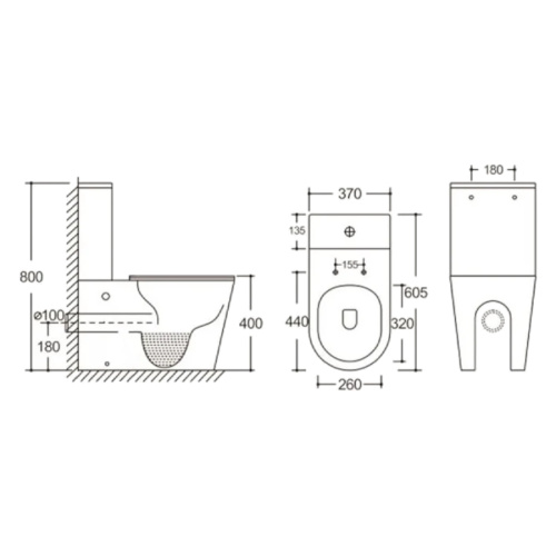 Унитаз компакт Ceruttispa Sella безободковый - фото 4