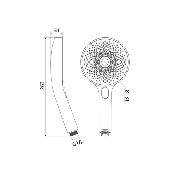 Лейка для душа IDDIS SpaHome SPA3F0 пластик - фото 3