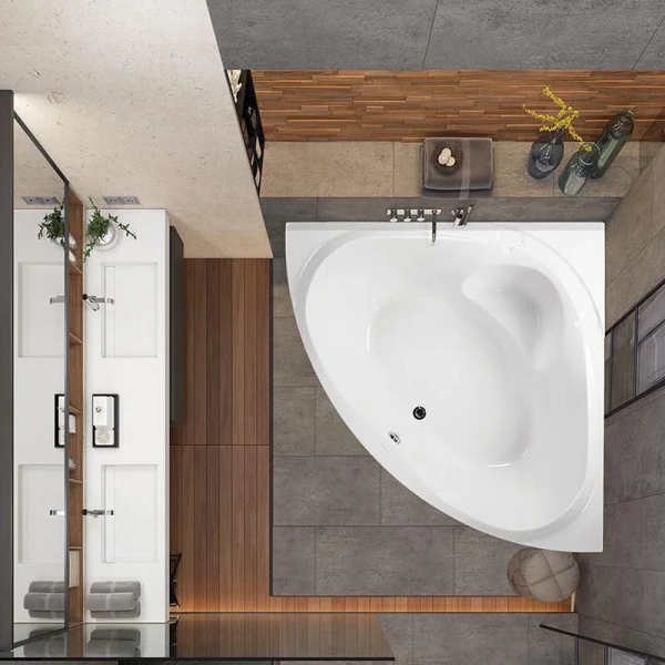 Ванна акриловая Vagnerplast Athena 150×150 см угловая - фото 3