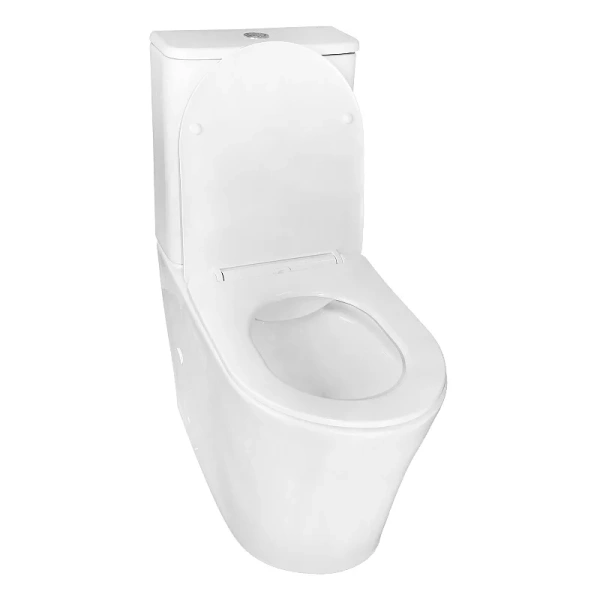 Унитаз компакт Azario Anteo Round белый - фото 4