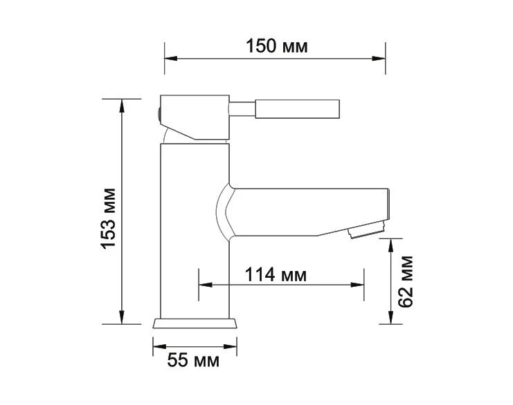 Смеситель для раковины WasserKRAFT Wern матовый хром - фото 2