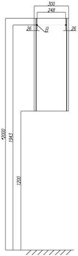 Шкаф подвесной Акватон Йорк 30 см белый/ясень фабрик, подвесные - фото 5