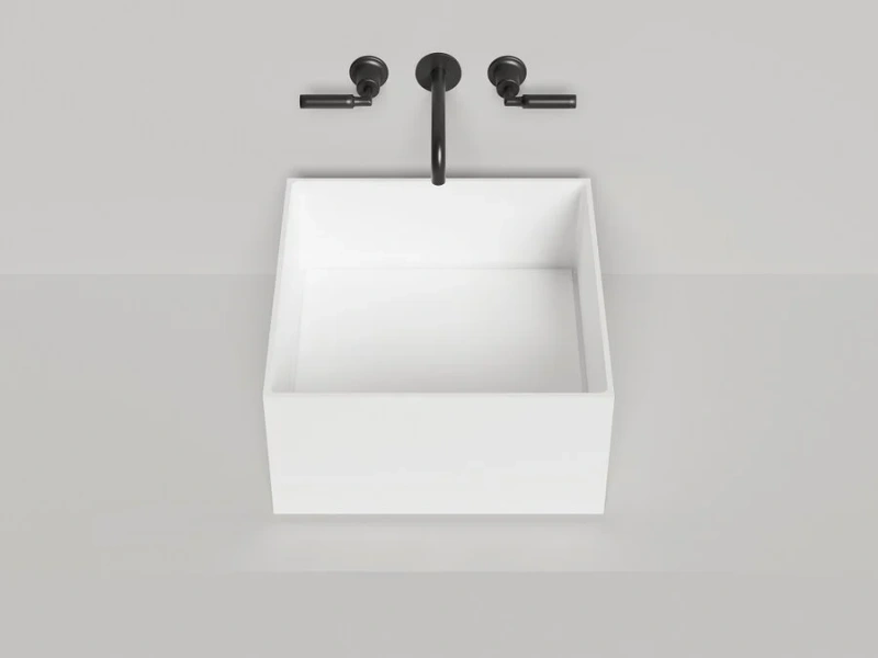 Раковина Salini Armonia Square 02 45 см квадратная - фото 3