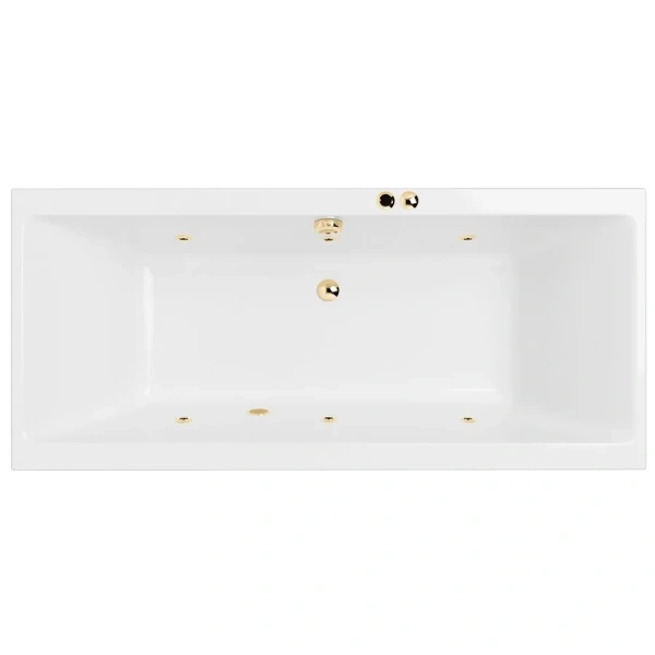 Ванна гидромассажная Excellent Pryzmat Slim Soft 180 x 80 см, белый/золото, WAEX.PRY18S.SOFT.GL - фото 2