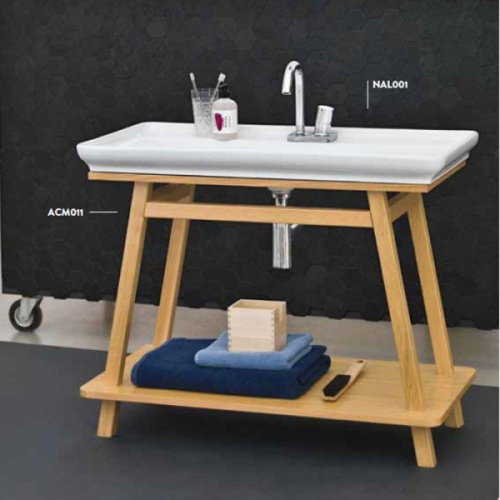 Консоль, цвет дуб, ArtCeram Trapezio index_1 - фото 3