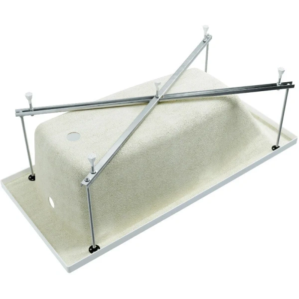 Ванна акриловая Diwo Кострома 150 x 70 см, с каркасом, цвет белый, Щ0000046589/Щ0000048581, приставные, встраиваемые - фото 7