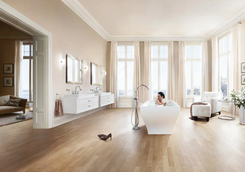 Полотенцедержатель для ванной, хром-золото, Grohe Grandera 40630IG0, в наличии index_3 - фото 8