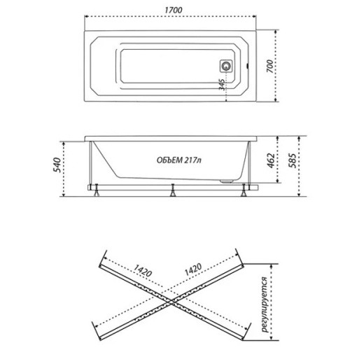 Схема, без гидромассажа, большие - фото 6