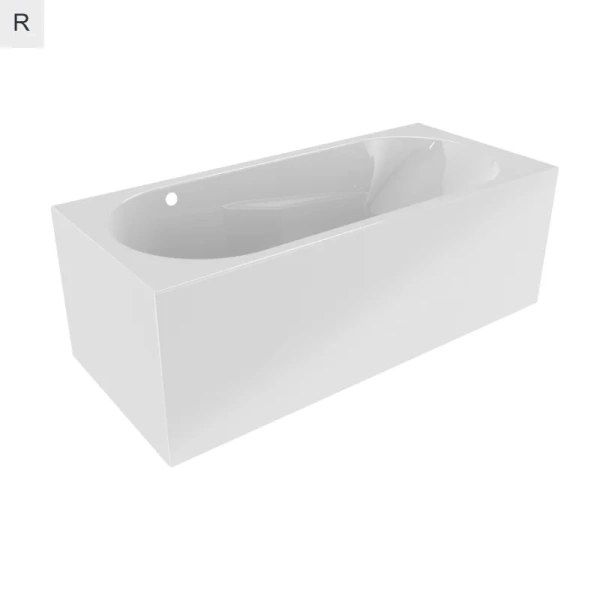 Акриловая ванна Riho Lazy Plug & Play B082005005/B083005005, 180 x 80 см, левая/правая, цвет белый, без гидромассажа - фото 6