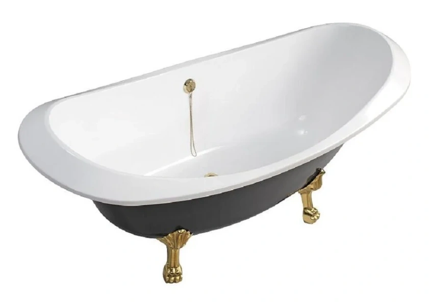 Ванна из искусственного камня Belux Ромео ВР-1750, 4810924267900, 175 x 75 см, черный, 175х75 - фото 4