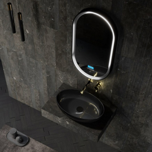 Раковина Abber Karbon 60 см накладная - фото 3