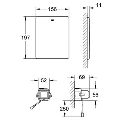 Смывная клавиша Grohe Tectron Skate 38934SD0 - фото 2