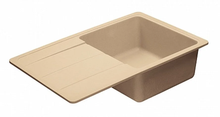 Мойка для кухни, цвет латте, Аманда Акватон, прямоугольной формы - фото 4