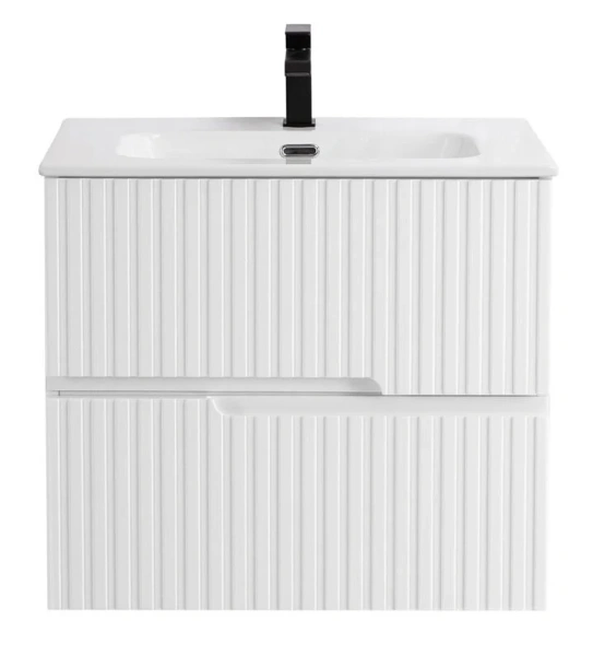 Тумба под раковину подвесная Cezares Duet 70 см Bianco Lucido