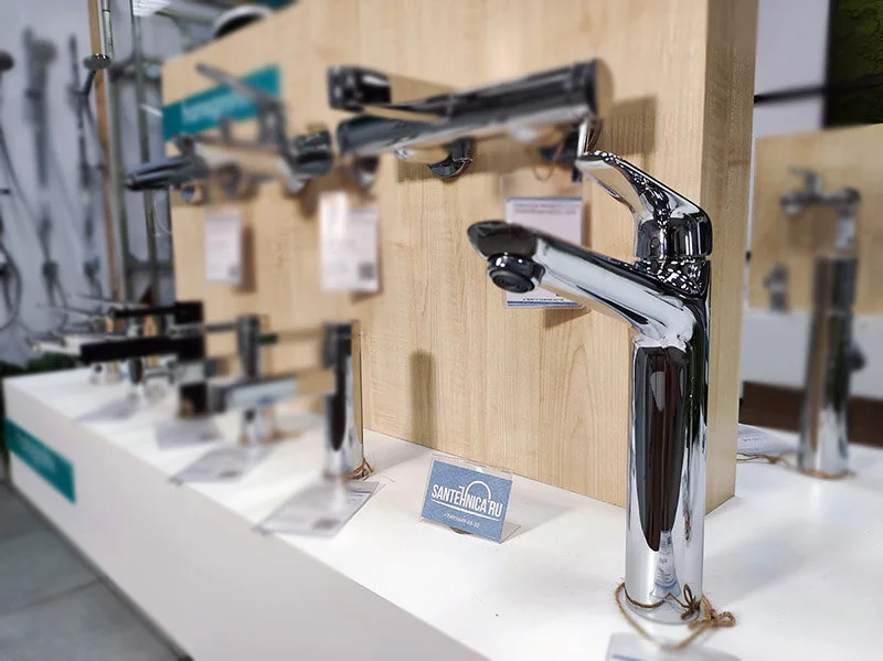 Смеситель для раковины Hansgrohe Novus хром, на столешницу - фото 6